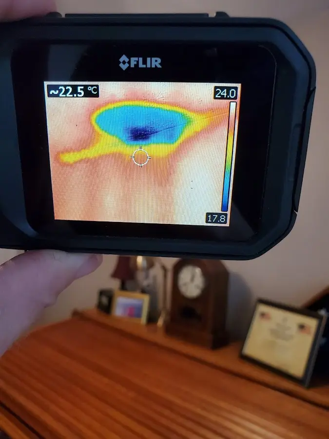 Thermal imaging inspection for water damage in New Albany
